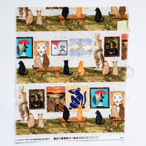New - Michael Miller "Meowsee du Chat" Fat Quarter - Out Of Print - very rare - Picture 1 of 1